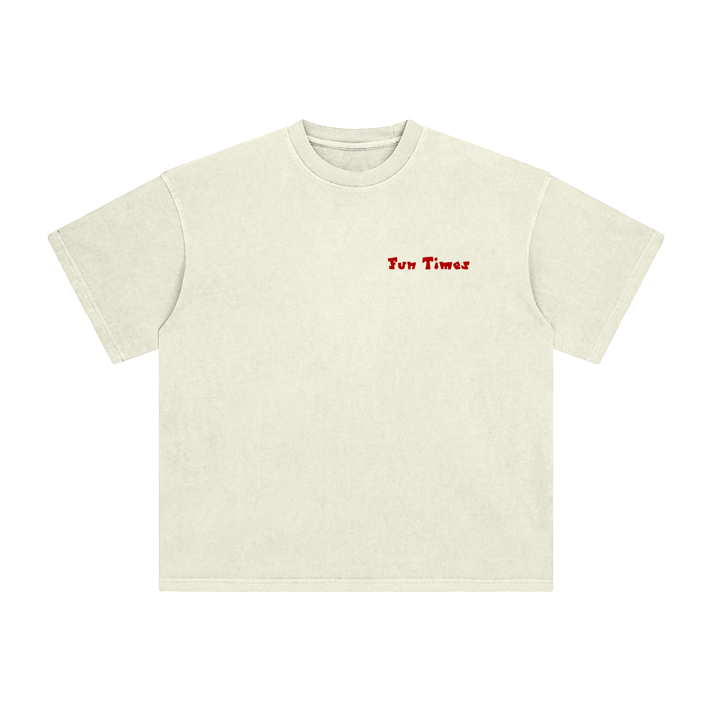 "Fun Times" & Logo Enzyme Washed T-Shirt