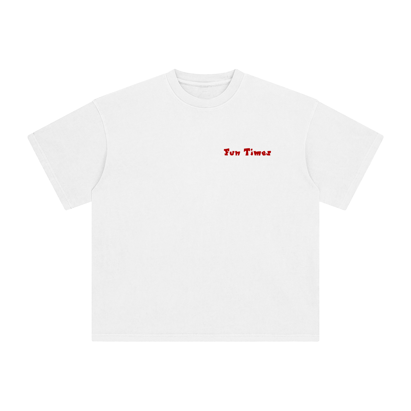 "Fun Times" & Logo Enzyme Washed T-Shirt