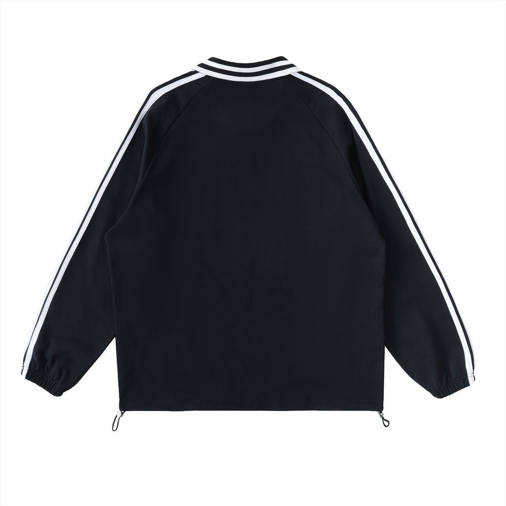 Branded Lapel Collar Sweatshirt