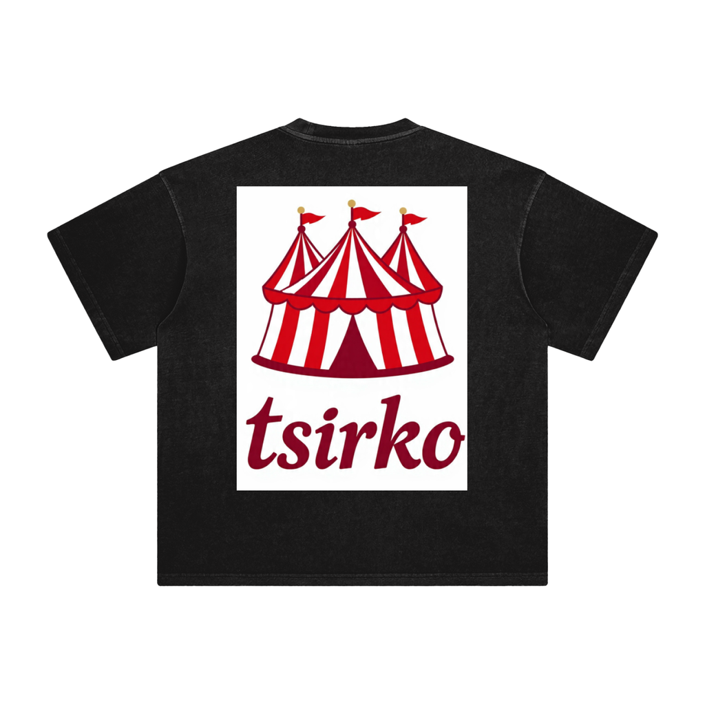 "Fun Times" & Logo Enzyme Washed T-Shirt