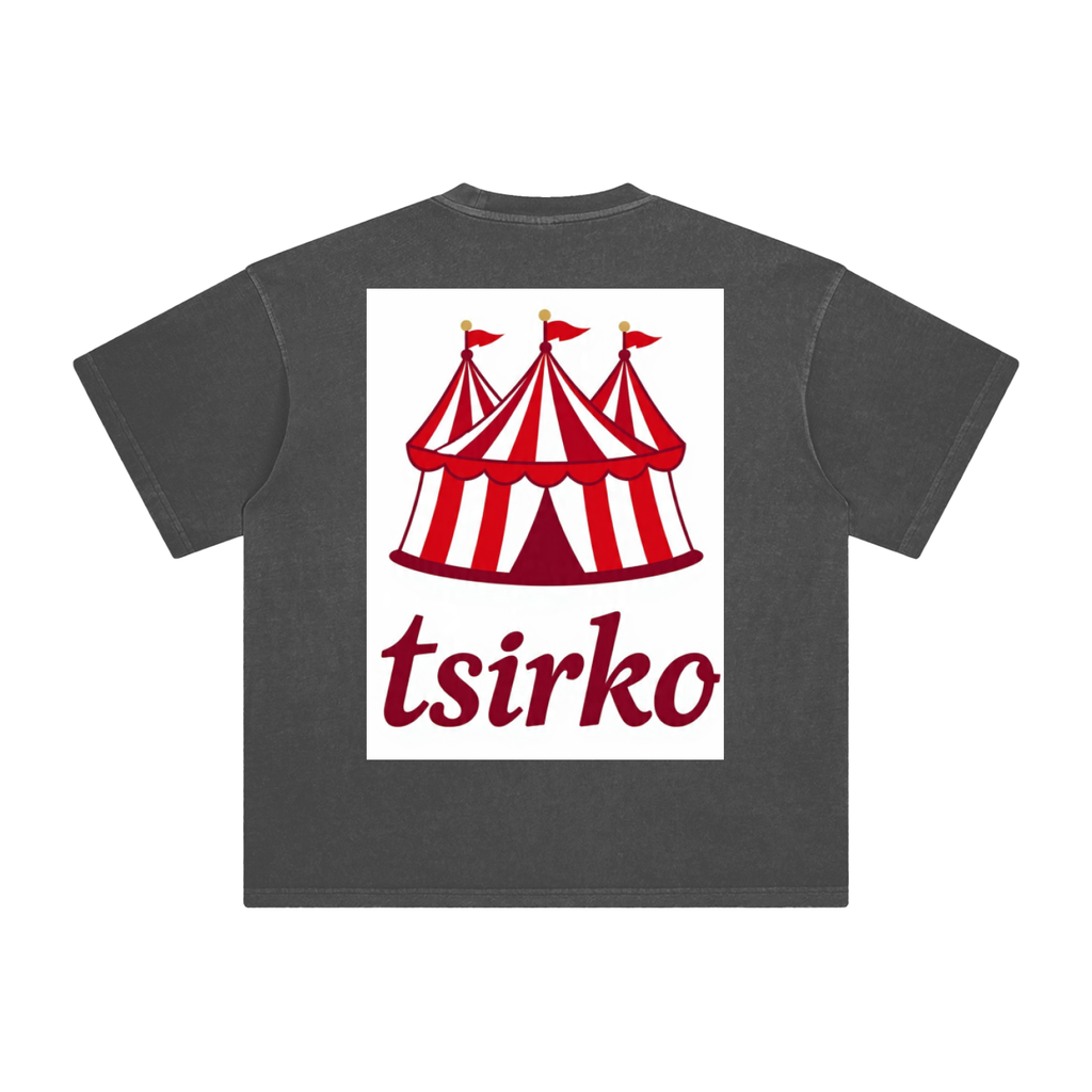 "Fun Times" & Logo Enzyme Washed T-Shirt