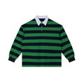 Branded Striped Long Sleeve Polo