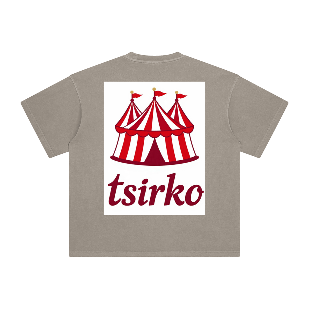 "Fun Times" & Logo Enzyme Washed T-Shirt