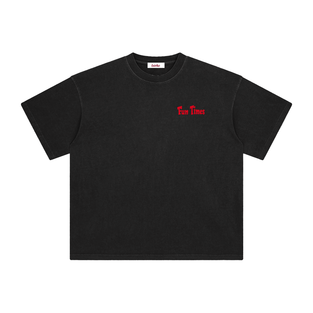 "Fun Times" Enzyme Washed T-Shirt