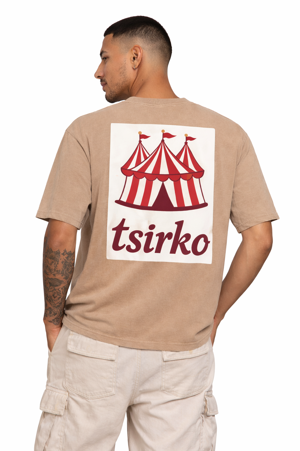 "Fun Times" & Logo Enzyme Washed T-Shirt