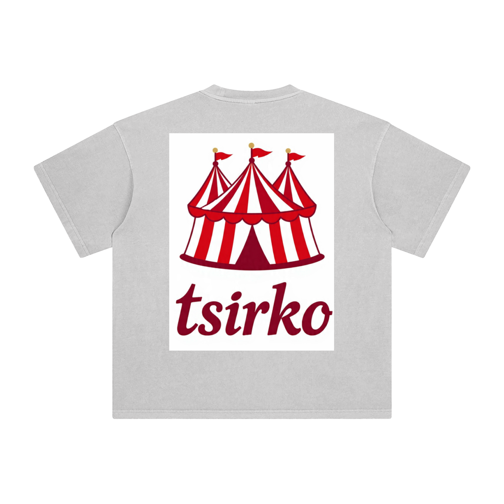 "Fun Times" & Logo Enzyme Washed T-Shirt