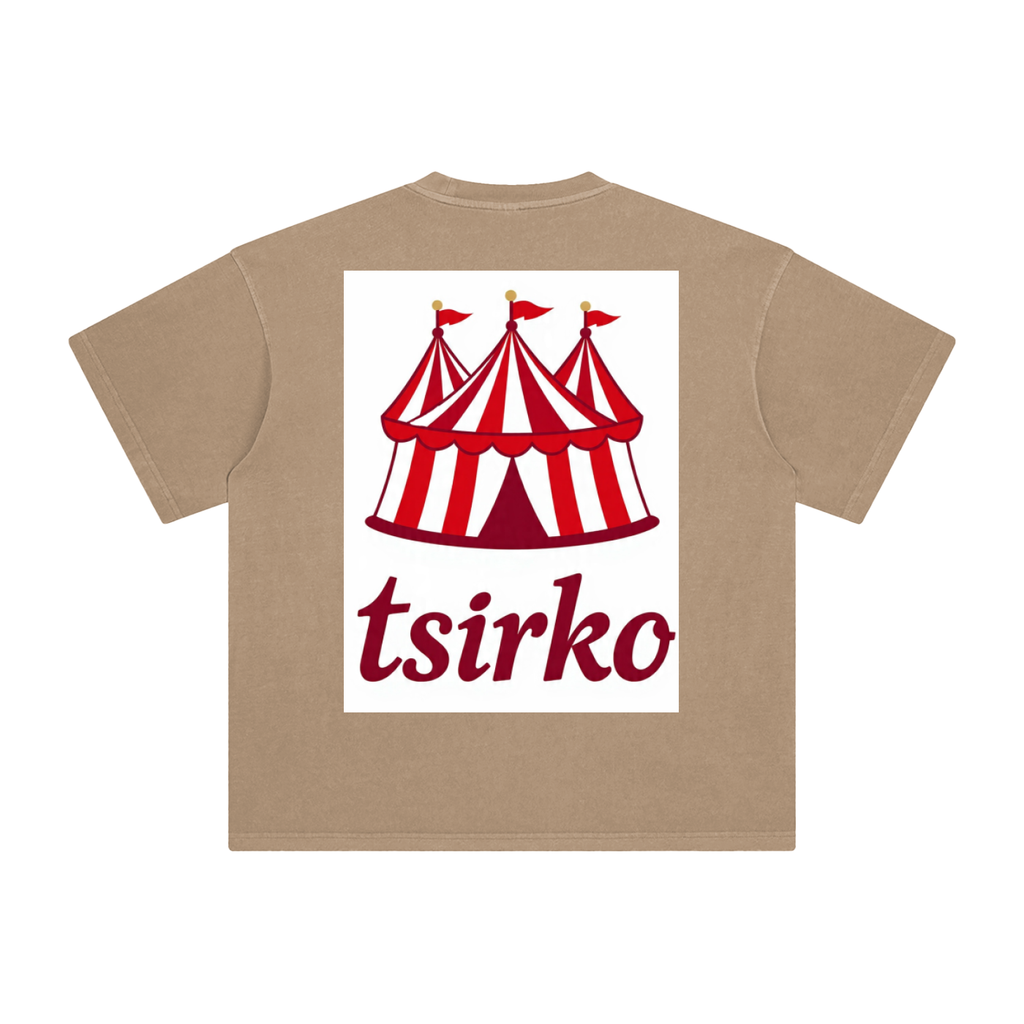 "Fun Times" & Logo Enzyme Washed T-Shirt