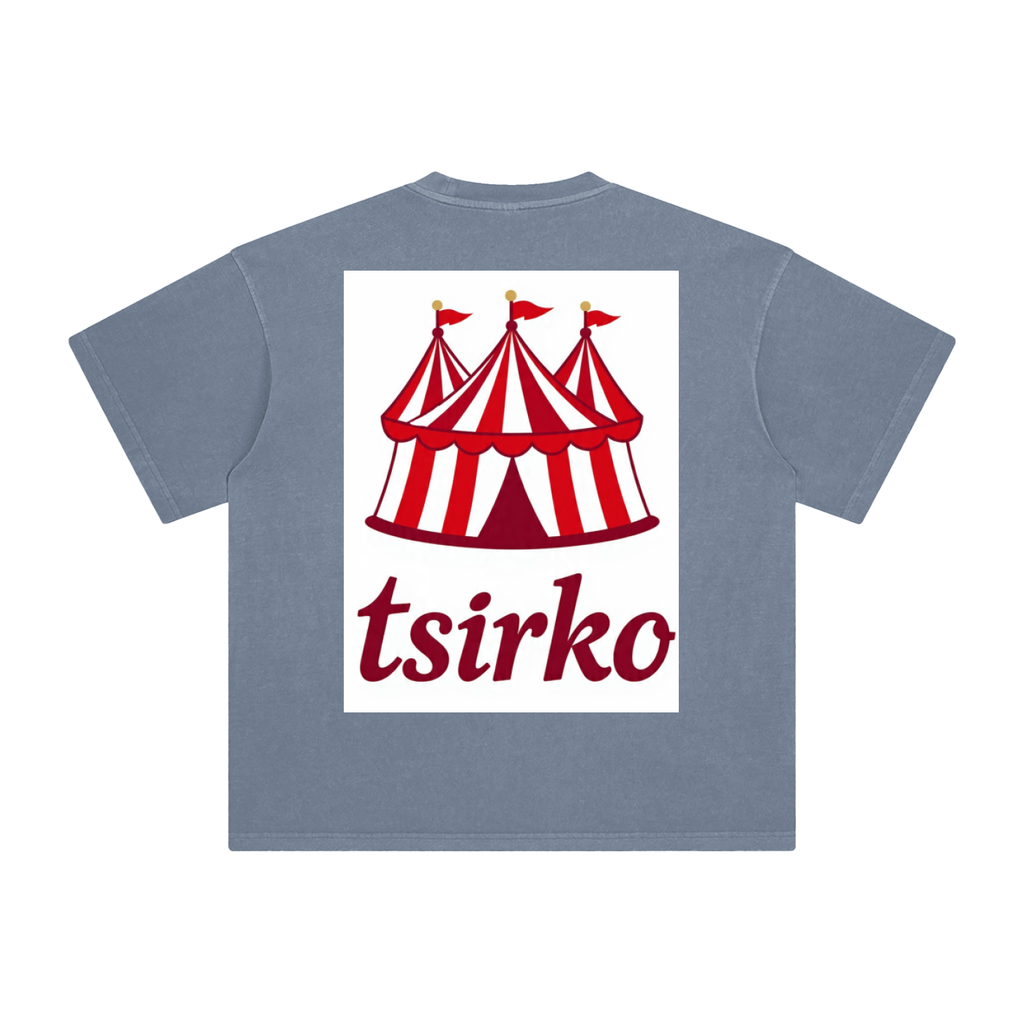 "Fun Times" & Logo Enzyme Washed T-Shirt