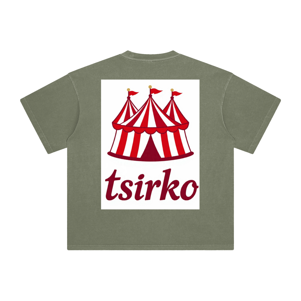 "Fun Times" & Logo Enzyme Washed T-Shirt