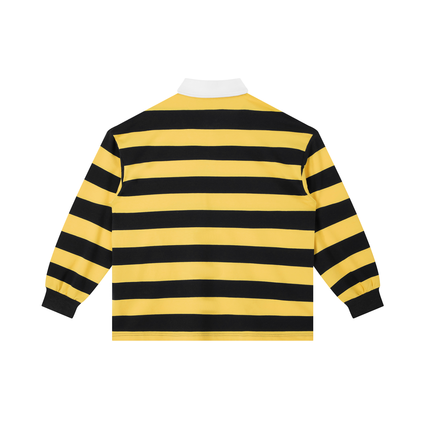 Branded Striped Long Sleeve Polo