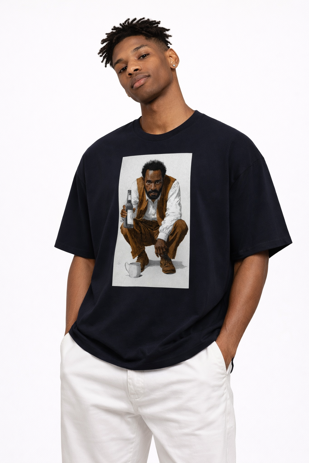 40oz and a Mule T-Shirt