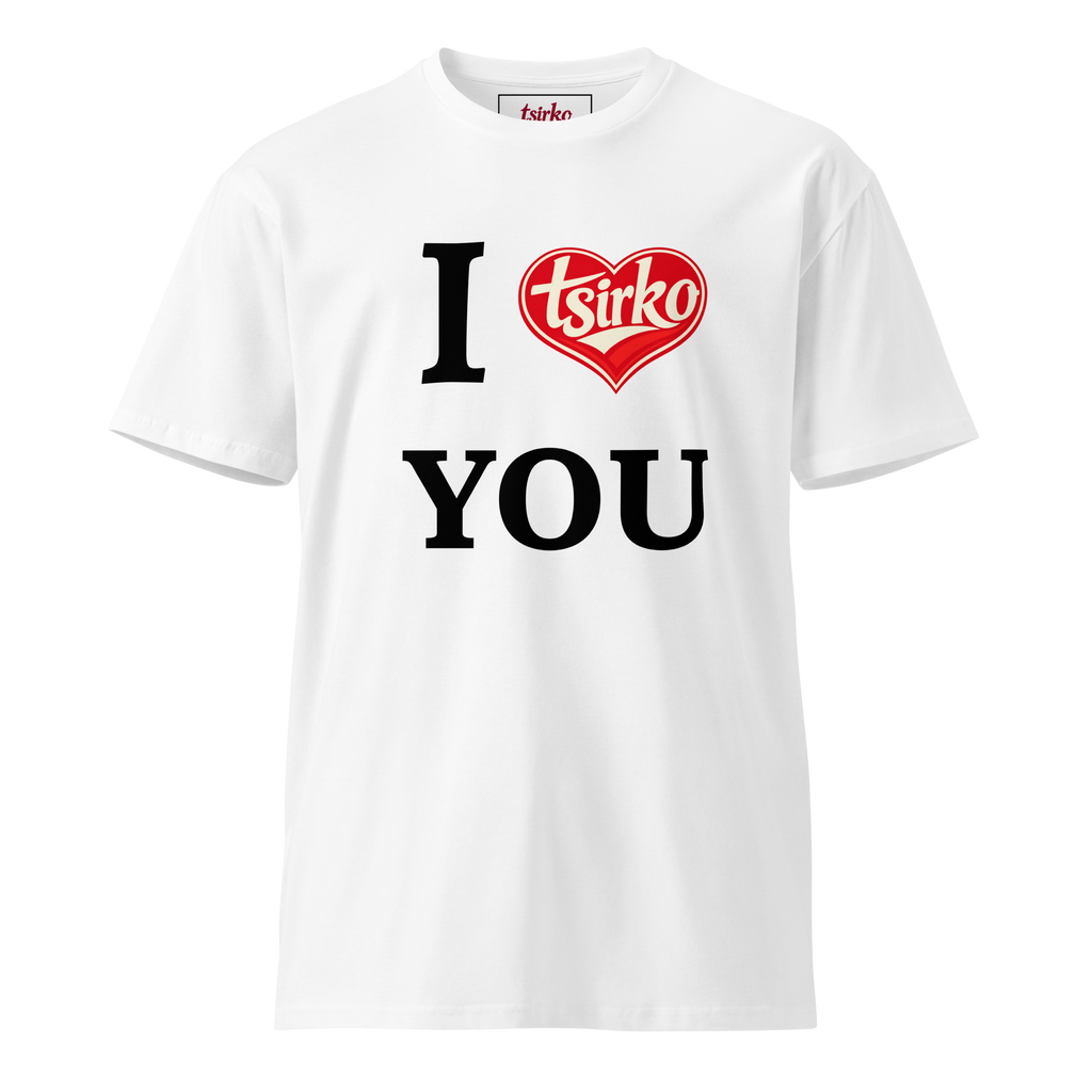 I Love You Crew Neck T-shirt