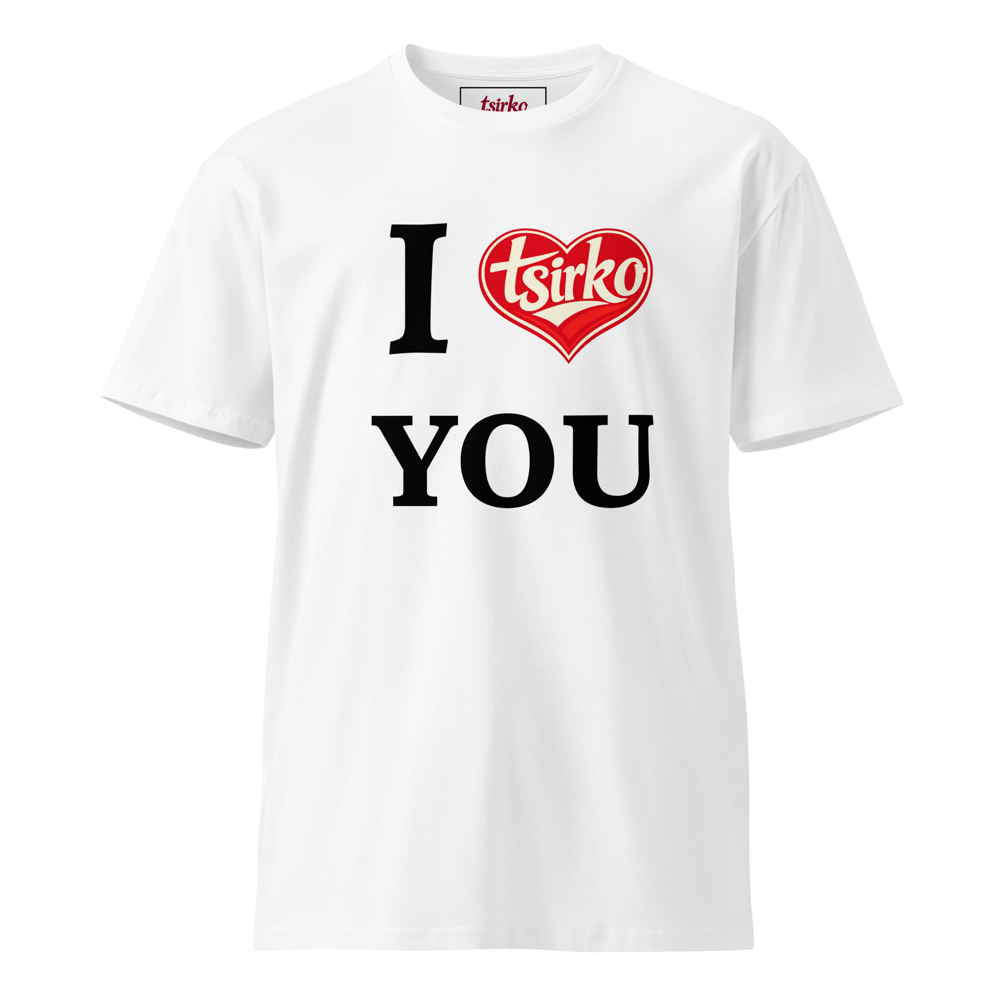 I Love You Crew Neck T-shirt
